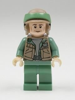 LEGO Minifigure -- Rebel Commando - Dark Tan Vest-Star Wars / Star Wars Episode 4/5/6 -- SW0367 -- Creative Brick Builders